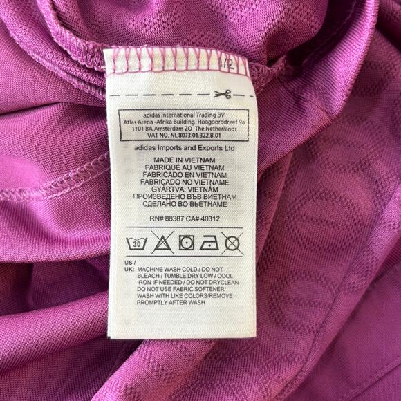 ADIDAS Golf Polo Shirt Womens Small Purple Climacool Formotion W46528 938007 S/S - Picture 4 of 6